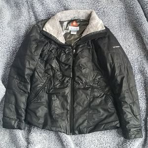 Columbia kaleidaslope omni heat black coat L Large